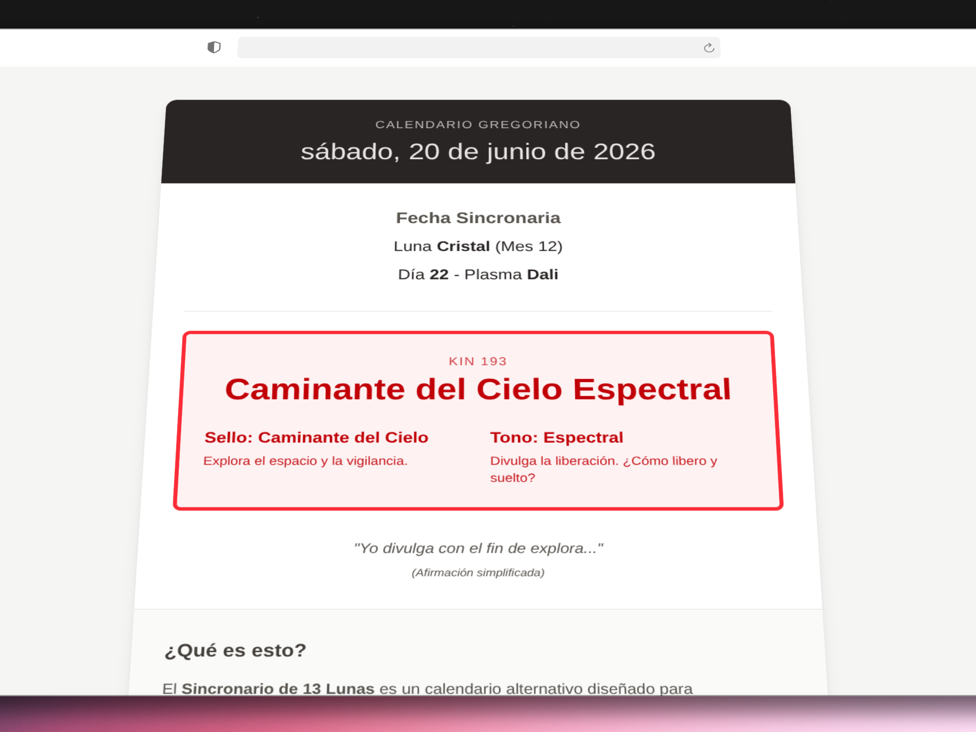 Sincronario screenshot